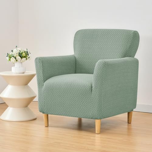 HAOYONG Banquet Armchair Slipcover Stretch Jacquard Chair Covers 1-Piece Armchair Sofa Covers Soft Arm Chair Cover Removable Washable Single Couch Covers Furniture Protector for Living Room - color: 37, size: Set of 1
