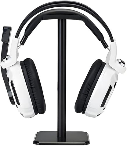 Headphone Stand, Universal Aluminum Metal Holder for AirPods Max, HyperX Cloud II, Xbox One, Turtle Beach, Sennheiser, Sony, Bose, Beats PC Gaming Headset Display & Bluetooth Headphones (Black) - color: Black