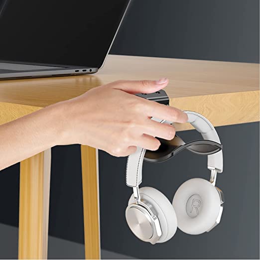 2-Pack Headphone Stand Hanger Wall Hooks, Save Space Headset Stand Holder for Universal Gaming Headset Airpods Max Sony Bose Beats, Strong Adhesive with Screws, White - color: White Z(2 Pack)