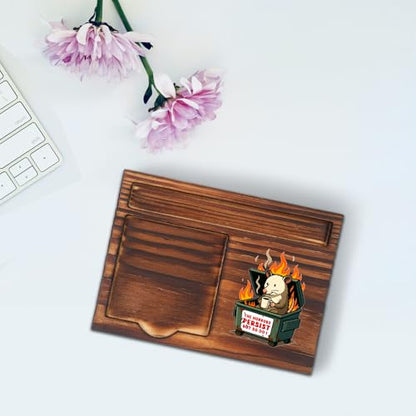 Encouragement Desk Gift for Coworker Friend, Funny Sticky Note Holder Office Desk Organizer, Memo Pad Holder Work Desk Accessory STYW6 - style: Encouragement Desk Gift