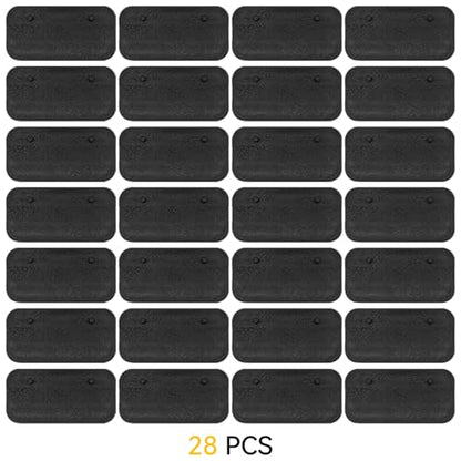 28PCS Action Figure Stand 6 Inch Display Bases with Peg Holder Accessories Compatible with Mavel Legends Series/GiJeo Classified Series/D C/Mo tu Models 1/12 Figures, Black Square - color: 28PACK Black(Square)