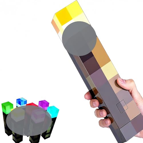 Torch Light Wall Mounted, USB Rechargeable Light-up Torch Lamp with Wall Mount & Hand Held for Boys Bedroom Decoration (7-Colors) - color: 7-Colors