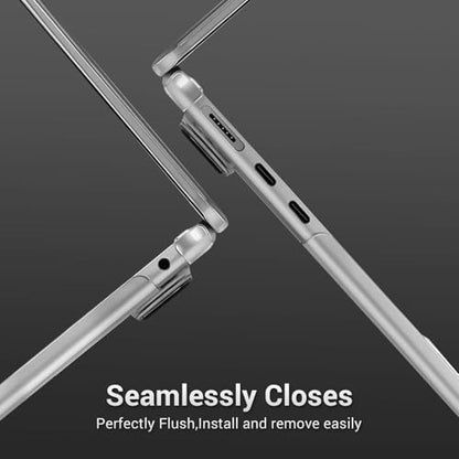 MOSISO Ultra-Thin & Seamlessly Closes Cover Compatible with MacBook Air 13 inch Case M5 M4 M3 M2 2026-2022 A3449 A3240 A3113 A2681, 2 in 1 Kit Anti-Fingerprints Shell for Mac Air 13.6, Matte Clear - color: Matte Clear