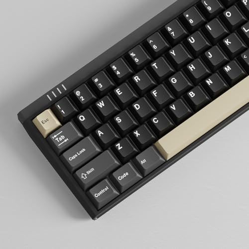 Sumgsn 173 Keys Doubleshot Keycaps Cherry Profile Apes Keycaps Set 7u Spacebar Fit for 61/64/87/104/108 Cherry Mx Switches ISO ANSI Layout Mechanical Keyboards Alice Keyboards - color: Apes Keycaps