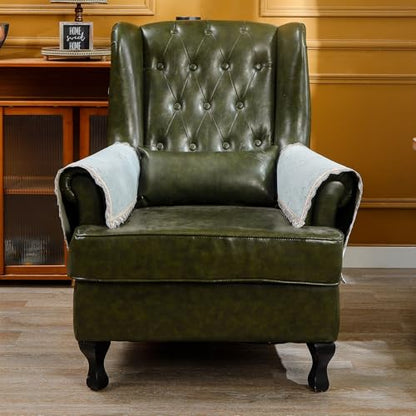 MINJIATEX Couch arm Covers,Non-Slip lace Sofa arm Covers Set of 2 Washable Sofa armrests Cover for Living Room Recliner Chair arm Cover Protectors for Leather armrest (FH-Grayish Blue) - color: Fh-grayish Blue