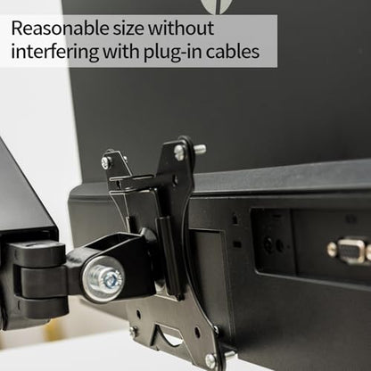 VESA Mount Adapter Bracket for HP M24h M27h Series 5 524sh 527sh Monitors - Fits 75x75mm & 100x100mm VESA, Wall Mount Monitor Arm Desk Stand, Black
