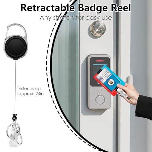 Gamepad Badge Holder with Boys Lanyard, Game Controller ID Badge Holder with Retractable Reel Clip and Keychain, Gamer Vertical Identity Card Cover Case Protector for Gaming Lovers - color: Game Controller