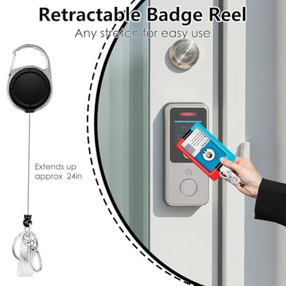 Gamepad Badge Holder with Boys Lanyard, Game Controller ID Badge Holder with Retractable Reel Clip and Keychain, Gamer Vertical Identity Card Cover Case Protector for Gaming Lovers - color: Game Controller