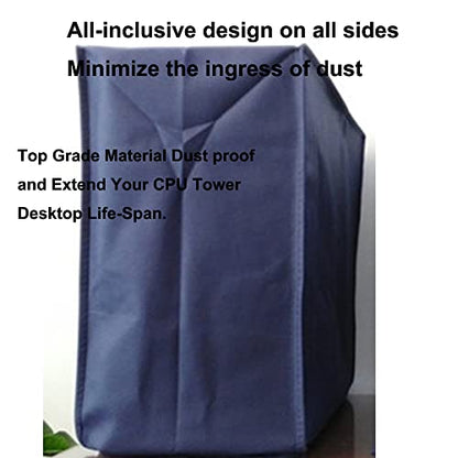 3 Pieces Computer Dust Cover Monitor + Keyboard+ Computer Host Pc Dust Proof Computer Covers Case Computer Dust Cover for Desktop Pc CPU Tower Protector (27'' Monitor Set Blue) - size: 27'' Monitor Set Blue