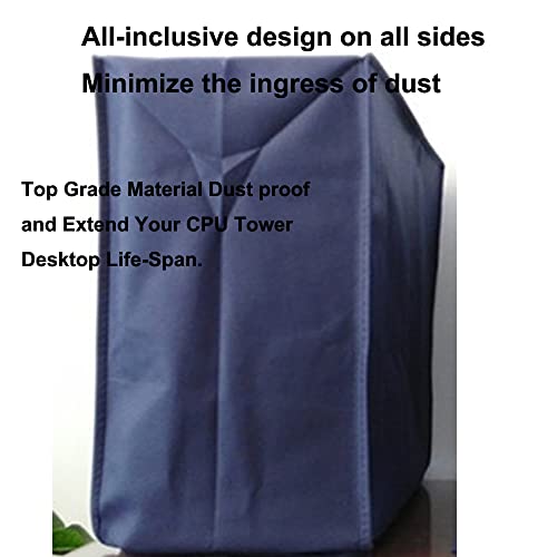 3 Pieces Computer Dust Cover Monitor + Keyboard+ Computer Host Pc Dust Proof Computer Covers Case Computer Dust Cover for Desktop Pc CPU Tower Protector (24'' Monitor Set Blue) - size: 24'' Monitor Set Blue