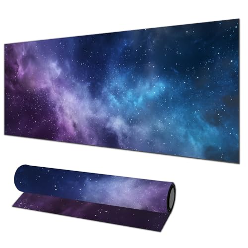 HOMETITUTE XL Mouse Pad Gaming Mousepad Nebula Space Art 31.5x11.8 Inch Non-Slip Keyboard Desktop Protector Mat Diatomite Large Mouse Pad for Home and Office Desk Accessories - color: Galaxy Nebula Space Art