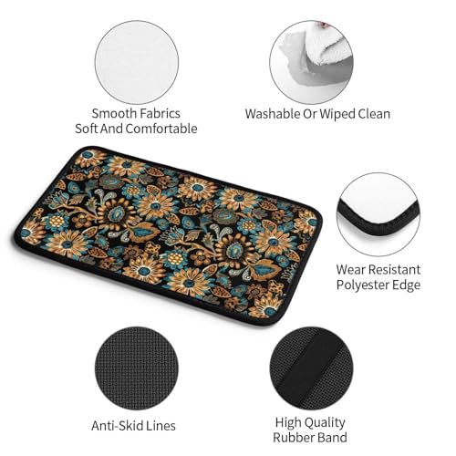 Center Console Cover Boho Flower Scratch Resistance Armrest Cover Protect Pad Car Accessories Hippie Sunflower Armrest Cushion Pad Seat Box Cover Protector - color: Cute Sunflower