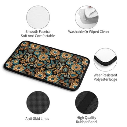 Center Console Cover Boho Flower Scratch Resistance Armrest Cover Protect Pad Car Accessories Hippie Sunflower Armrest Cushion Pad Seat Box Cover Protector - color: Cute Sunflower