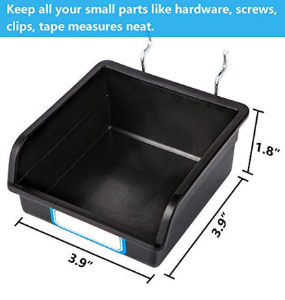 FRIMOONY Pegboard Hooks, with Bins, Peg Locks, for Organizing Various Tools, 188 PCS, 80 of Which are Locks - style: 188PCS