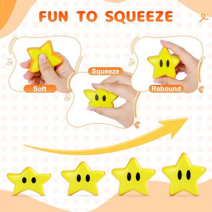 TUWUNA Video Game Party Favors 24PCS Gamer Squishy Toys | Classroom Prizes,Pinata Goodie Bag Stuffers,Birthday Gifts