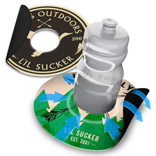 Lil Sucker Suction Cup Holder – Universal Drink Holder for Paddle Board, Kayak, ATV & Boat – Clip-On Coffee Anti-Spill - Outdoors Pack of 2 - color: Outdoors