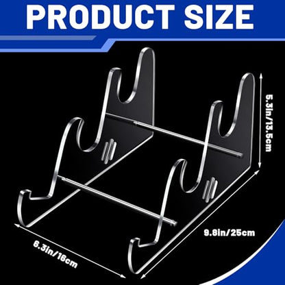 Taiyin Acrylic Keyboard Display Stand Holder Mechanical Computer Stand Shelf for Desk Transparent Acrylic 3 Tier Keyboards Storage Holder Tray for Computer Tablet Picture Frame