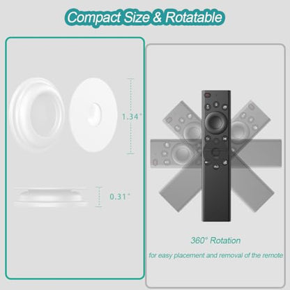 Magnetic Remote Control Holder Wall Mount, 5 Pack TV Remote Holder Wall Mount, Silicone Remote Organizer Magnetic Remote Holder for Bed, TV, Ceiling Fan and Air Conditioner (White) - color: White