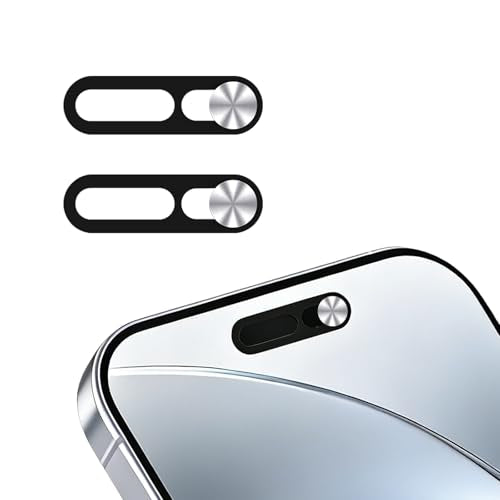 Front Camera Cover,Camera Covers Compatible with iPhone 17/17 Air / 17 Pro/ 17 Pro Max,Privacy Protection Slide, 2 Pack-Silver - color: Silver