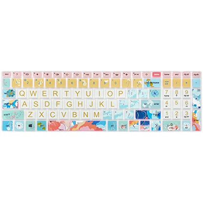Keyboard Cover for 15.6 HP Laptop 15-fc 15-fd 15t-fd 15z-fc Series, HP Pavilion 15-eg 15t-eg 15-eh 15-er, 17z-ca 17-cn 17-cp 17z-cp Series, Litter Flowers - color: Litter Flowers