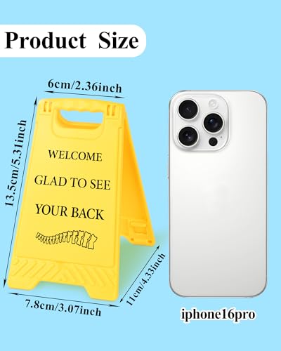 Funny Desk Shelf Decor, Welcome Glad See Back Mini Desk Sign | Welcome Glad See Back Sign, Funny Shelf Sign, Home Office Decor, Mini Desk Sign - style: Glad To See Your Back