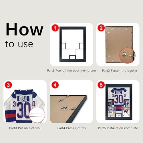 2 Pack Aluminum Jersey Display Frame Case Large Shadow Box Jersey Frame with Photo Slots 98% UV Protection Clear Acrylic for Football, Hockey, Basketball, Baseball Shirt Ideal Gift for Sports Fans - color: 2 Pack Jersey Frame