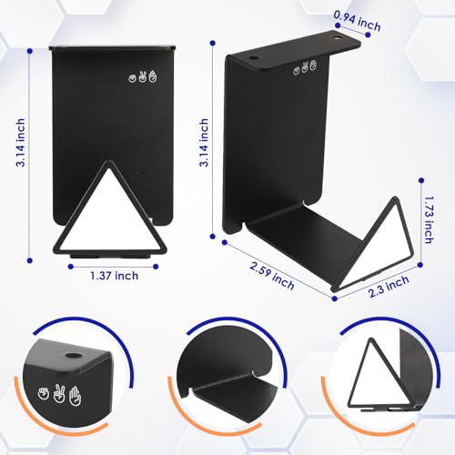 HC128 Headphone Holder Hanger for Desk, Include Adhesive Strips, Universal Headset Stand for PS4/PS5/Xbox/PC/Mac/Headphones Game Controller Hanger (Triangle) - style: Triangle