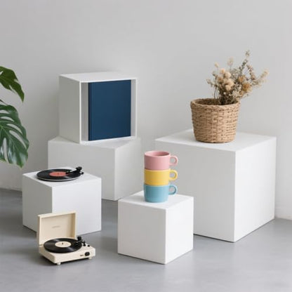 6Pcs Buffet Risers, Food Risers for Buffet Table, Acrylic Display Stands for Party Catering Desset Jewelry Collectibles, Acrylic Cube Boxes with Hollow Bottoms White(10"-9"-8"-7"-6"-5") - size: 10"-9"-8"-7"-6"-5"