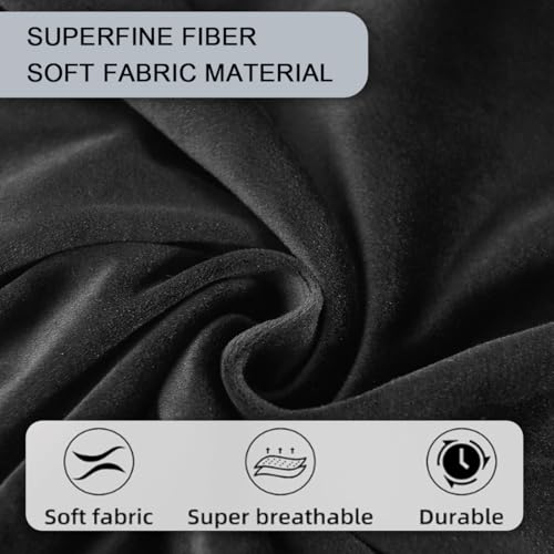 Velvet Armrest Covers for Chairs and Sofas Soft Stretch Couch Arm Cover Set of 2 Non Slip Sofa Armrest Slipcover Furniture Protector for Sofa, Couch, Armchair, Recliner, Dark Gray - color: Dark Gray
