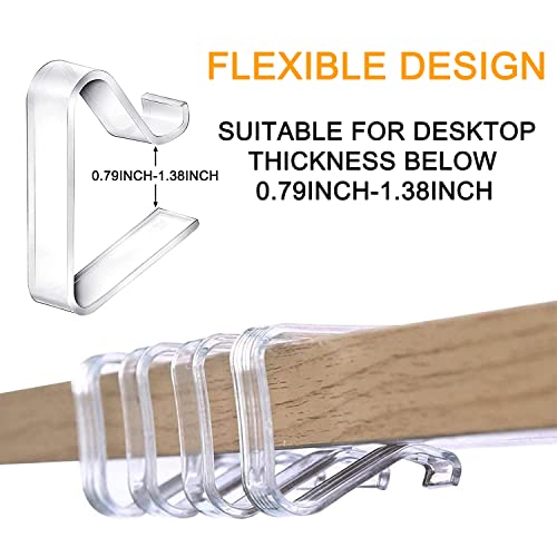 48 Pieces Transparent Clear Tablecloth Clips, Plastic Table Cloth Clips，Windproof Table Cover Holder Clamps，Table Cloth Holder for Christmas Home Wedding Party Indoor Outdoor Camping Picnic (Small) - size: Small