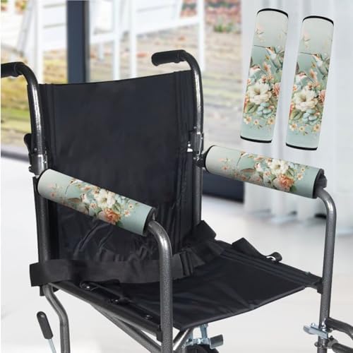Wheelchair Armrest Covers Wheelchair Accessories Chair Arm Pads Universal for Wheelchair Armrests Office Transport Chairs Scooters Green Hummingbird - color: Green Hummingbird