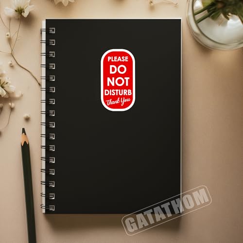 (3Pcs) Please Do Not Disturb Sticker – Funny Privacy Stickers for Office Door, Home Office, Zoom Meeting, Online Class, Workspace, Laptop Water Bottle Cup, Waterproof Vinyl Decal, 3" x 1.7" - color: Please Do Not Disturb Thank You