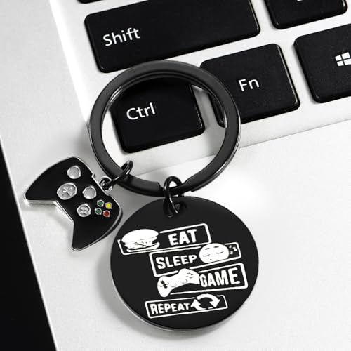Gaming Gifts Video Game Player Keychain for Game Lover Man Woman Boyfriend Husband Birthday Christmas - color: Double Sided