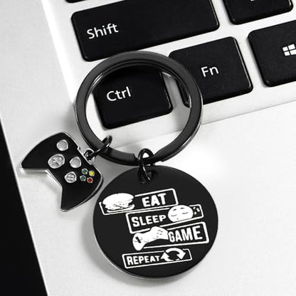 Gaming Gifts Video Game Player Keychain for Game Lover Man Woman Boyfriend Husband Birthday Christmas - color: Double Sided
