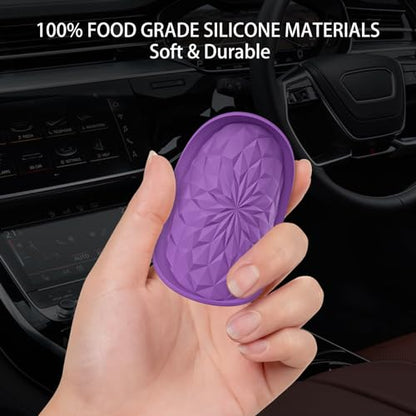 ME.FAN Car Coasters for Cup Holders [4 Pack] - 2.75In Silicone Auto Mug Mats - Universal Non-Slip Recessed Car Interior AccessoriesDeep Purple - color: 4pack-deep Purple