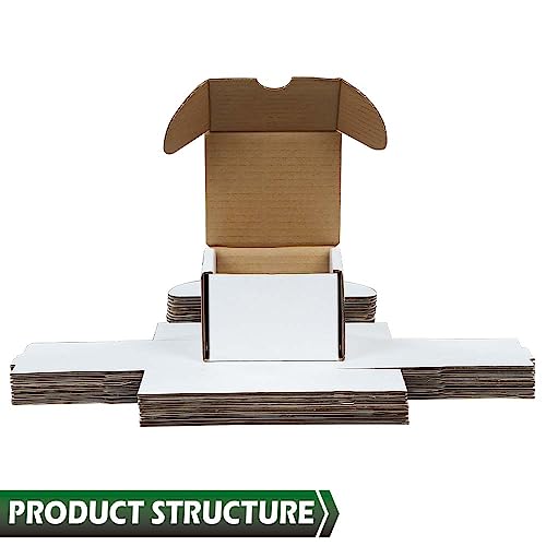 GRAND ORANGE 10pcs 200 count Cardboard Trading Card Storage Boxes box Brilliant white Corrugated Paper box - color: 10 Pack White, size: 200 Count Trading Card Storage Box