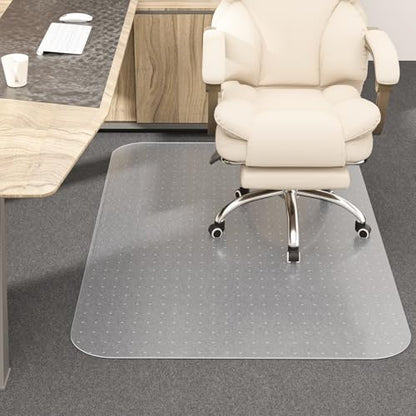2Pcs Office Chair Mat for Carpet, 30" X 48" X 0.09" Desk Chair Mat for Carpet Floors, Clear Rolling Chair Mats with Non-Slip Studded for Home and Office Low Pile Carpets - size: 2 PCS-30" X 48" Carpet