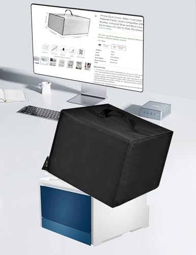 Printer Dust Cover Heavy Duty 600D Nylon Antistatic Waterproof Convenient Protective Case for HP Color Laserjet Pro MFP 3301fdw/4301fdw Wireless All-in-One Color Laser Office Printer ,Black