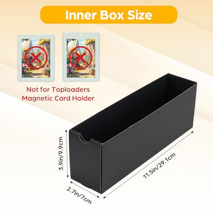 RLAVBL 12-600 CT Trading Card Storage Box with 48 Dividers, 12000+ Card Deck Box for MTG, TCG, PTCG, and Sports Cards Organizer - size: 12 Pack (Drawer)