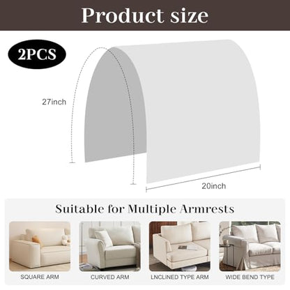 Couch Arm Covers Sofa Arm Covers Set of 2, Waterproof Couch Cover Armchair Cover for Recliner, Non Slip Sofa Headrest Covers Armrest Cover Couch Slipcover Protector, Coffee - color: Coffee