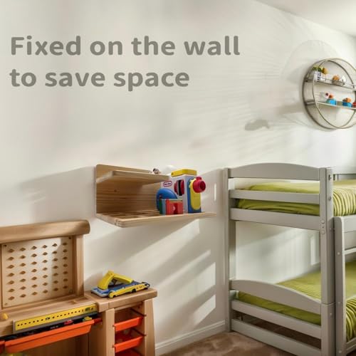 Storage Shelf with Little Tikes for Story Dream Machine Books Starter Set, Wall Display Stand for Story Books, Character and Machine, Only Shelves and Screws