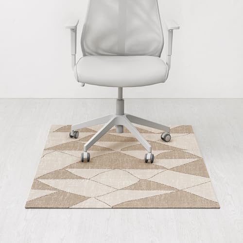 Anji Mountain Rug'd Office Chair Mat for Carpet & Hardwood Floor - Jacquard Woven, Anti-Slip Backing, Low Pile, Floor Protector Desk Chair Mat, Office Rugs for Rolling Chairs (Peaks - 36" x 48") - color: Peaks, size: 36" x 48"
