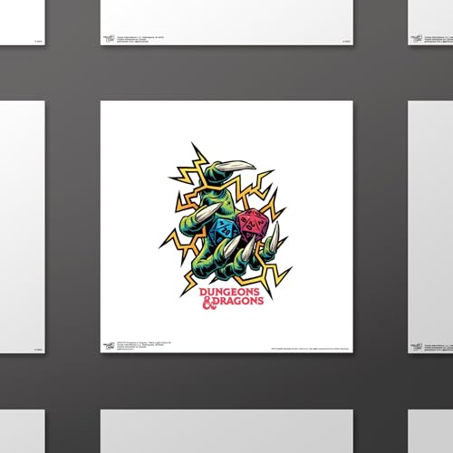 Trends International Gallery Pops Dungeons & Dragons - Black Light Critical Hit Wall Art, 12" x 12" Gallery Pops Wall Art, Unframed Version - color: Unframed Version
