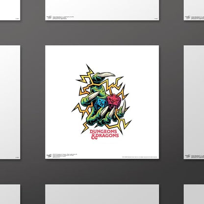 Trends International Gallery Pops Dungeons & Dragons - Black Light Critical Hit Wall Art, 12" x 12" Gallery Pops Wall Art, Unframed Version - color: Unframed Version