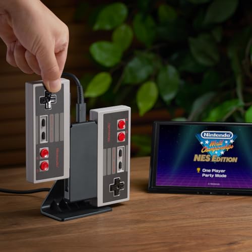 Joycon Charging Stand (Two - Way) - 2 Way Switch Joy Con Controller Charger Charging Accessories with Charging Cable - NOT for Joycon Gen 2 Controller