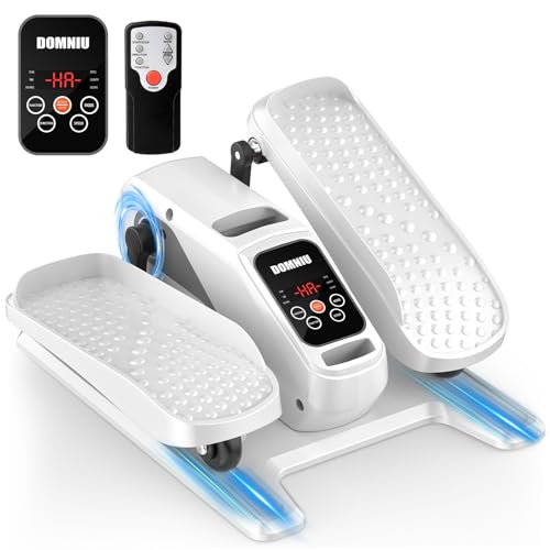 Under Desk Elliptical Machine, Electric Elliptical as Seen on TV for Seniors Adults with 15 Adjustable Speed, Quiet & Portable Electric Seated Pedal Exerciser for Home Office - color: White