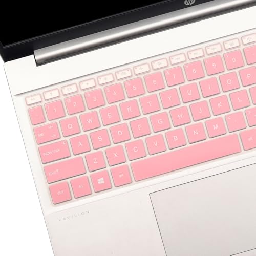 Keyboard Cover for 15.6 17.3 HP Laptop 17-cn 17-cp 15-fc 15-fd 15-eg 15-eh 15-er Series 15-fc0025dx 15-fc0093dx 15-fd0083wm 15-fd0107dx 15t-fd000/fd100 15t-eg300 17t-cn300/cn400 17-cn 17z-cp-Palepink - color: Palepink(Regular Letters)