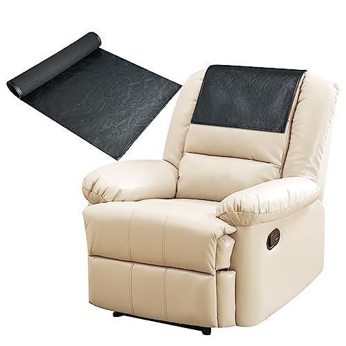 Recliner Headrest Cover Couch Headrest Protector for Recliner Chair Sofa Headrest Cover Faux Leather Recliner Chair Headrest Protector for Furniture Slipcovers Theater Seat (1Pcs)