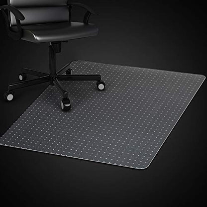 Azadx Clear Office Chair Mat for Low, Standard and No Pile Carpeted Floors, Plastic Computer Desk Chair Mat on Carpet for Easy Rolling, Durable Carpet Protector Mat (36 x 48'' Rectangle) - size: 36" x 48'' For Carpet