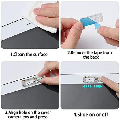 Webcam Cover, 3 Pieces, Laptop Camera Cover, Privacy Shielding Capacity is Twice as Big as The Traditional, Suitable for Computer Mobile Phones, laptops, Tablets and so on (More Meat) - color: More meat